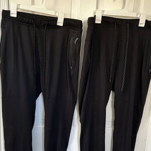 Set of two men’s/teen boy AE Black Jogger Pants size small.